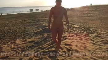 MIKE AND TIFFANY - Tiffany's Beach Bash: Bareback Creampies with Strangers at Nudist Dogging Dunes