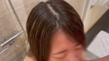 Ao_Couple's POV Blowjob Frenzy: Cumshot Tsunami & Pissing Surprise
