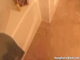 Ebony Teen (18+)'s Sultry Blowjob Tease