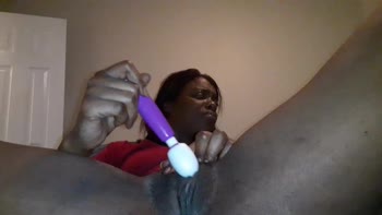 Squirtinyaface87's Delightful Vibrator Orgasms - Pure Ebony Bliss