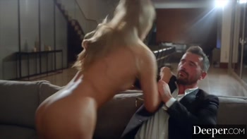 Deeper. Gorgeous Gold Digger Is Seduced By Boyfriend's Dad