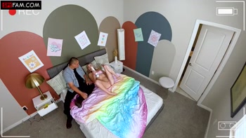 Stepdad Makes Stepdaughter Play With His Cock