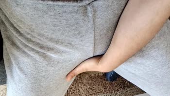 High Sabrin - Sabrin's Solo Sensations: Grey Pants Ripped Open for Fingering Bliss