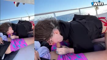 Napirat's Spontaneous Yacht Romp: Deepthroat and Creamy Finale