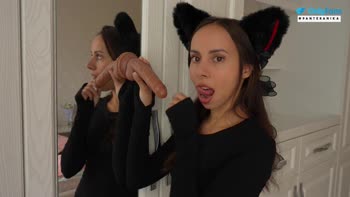 Veronika Dark's Sensual Neko Girl Solo