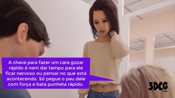3DCGPTBR's Brazilian Blowout: Cartoon Handjob Fun