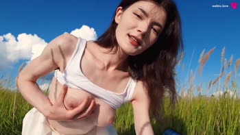 Webtolove's Brunette Temptress: Public Handjob & Deepthroat Action