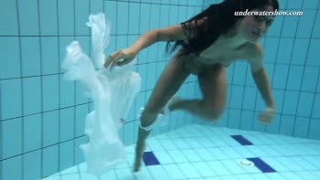 Underwater Sensations with Brunette Teen (18+) Babe Zhanetta