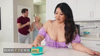 BRAZZERS - Kyle & His Gf London Laurent Anything For A 3some With His Dad's Slutty Gf Tokyo Leigh