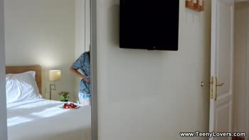 Matty's Sultry Shower Surprise: Cute Brunette Gets Pounded