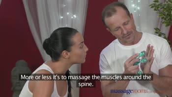 George Uhl Seduces Teen (18+) Masseuse in Steamy Massage Room Encounter