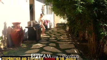 Sydney Cole's SpyFam Surprise: Step Brother BJ and Jacuzzi Creampie