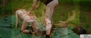 Claire Roos' Shy Anal Debut: Rough Bondage & Deep Beads