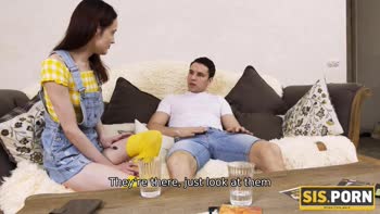 Step Brother's Secret Seduction: Petite Russian Stepsister Loses Bet
