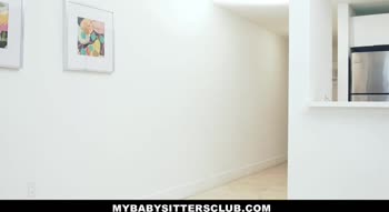 Martini Bows Seduces Her Baby Sitter into Steamy Sex