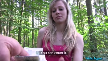 Public Agent - Sexy Blonde Drains Balls After Outdoor Casting