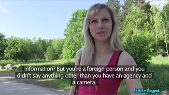 Public Agent - Sexy Blonde Drains Balls After Outdoor Casting