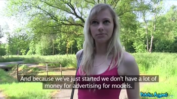 Public Agent - Sexy Blonde Drains Balls After Outdoor Casting