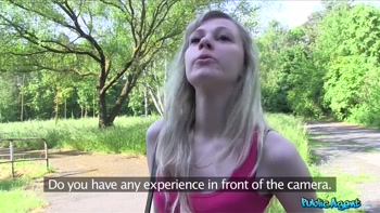 Public Agent - Sexy Blonde Drains Balls After Outdoor Casting