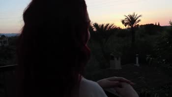 Arielortizx's Intimate Balcony Moment: Solo Touch & Orgasm