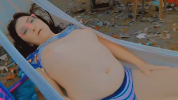 LoveXime's Patio Play: A Sizzling Colombian Cutie Masturbates for Your Pleasure