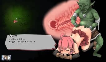 Goblin's Monster Cock Devours Petite College Girl in Anime-Inspired Orgy