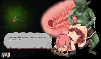 Goblin's Monster Cock Devours Petite College Girl in Anime-Inspired Orgy