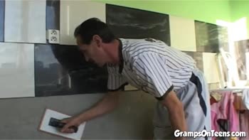 Gramps' Big Cock Teaches Petite Teen (18+) a Lesson in Passion