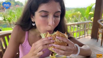 DisDiger's Daring Public Burger Cumwalk: Savoring Spills & Spurts