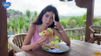 DisDiger's Daring Public Burger Cumwalk: Savoring Spills & Spurts