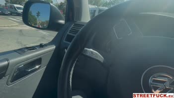 Blonde Babe's Street Fuck Surprise: Hitchhiking for a Big Dick