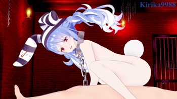 Usada Pekora and I have intense sex in a secret room. - Hove VTuber Hentai