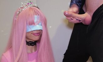 Step Sis Public Crazy Place's Blindfolded Blowjob Challenge