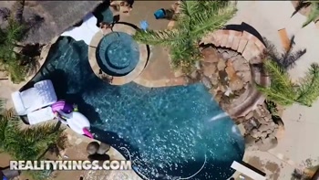 Hot Pornstars Have A Naked Relay Race Before Hitting The Pool For A Wet Orgy - Reality Kings