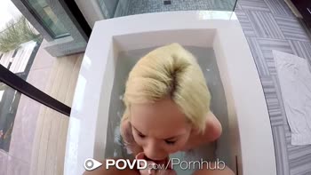 Elsa Jean's Sultry POV Seduction: Tub Bath & Steamy Sex