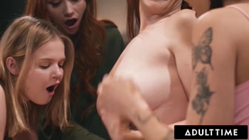 Siri Dahl Teaches Her Stepdaughter's Friends a Lesson in MILF Sex