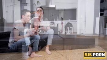 Entice's Sis Seduction: Blonde Russian Teen (18+) Tempts Stepbro