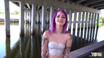Sean Lawless Bangs Purple-Haired Punk Teen (18+) Valerica Steele