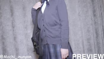 Mochi_inunyan's Innocent Uniform Tease: Piss, Squirt, and Solo Delights