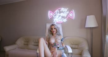 MyKinkyDope's Sultry Striptease: Big Boobs, Tattooed Beauty