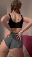 MiaBlondy's Petite Perfection: A POV Show of Her Curvy Bubble Butt and Pink Pussy