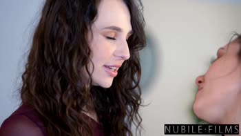 Valentine's Day Surprise: Liz Jordan & Maya Woulfe Share a Brunette Threesome