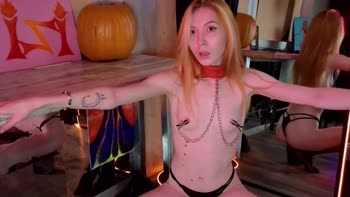 Izi_Fox's Seductive Solo: Redhead Masturbates Dildo in HD 60fps