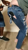 Tasty Tiffani's Ripped Jeans Rampage