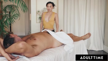 Kimmy Kimm's Massage of Desire: Caught in the Act, Danny Mountain's Big Dick Can't Wait
