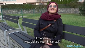 Public Agent Afghan Beauty Pays to Fuck a Big Cock