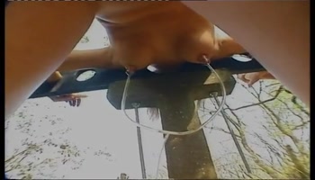 A blonde girl gets a lesson by her tormentors