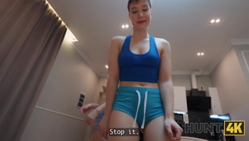 HUNT4K. Sofa Weber wanted to try a Man's dick
