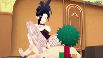 kirika9988 - Midoriya and Momo's Casino Frenzy: Uncensored 60FPS Anime Sex