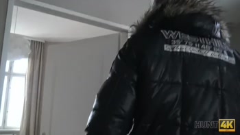 HUNT4K. Prague pickup and passionate sex for cash with hot brunette